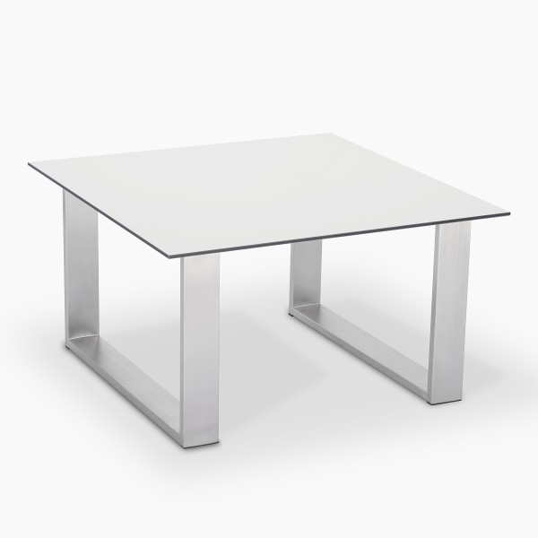 Matt white coffee table square 80 x 80 cm FleatLine by janEven