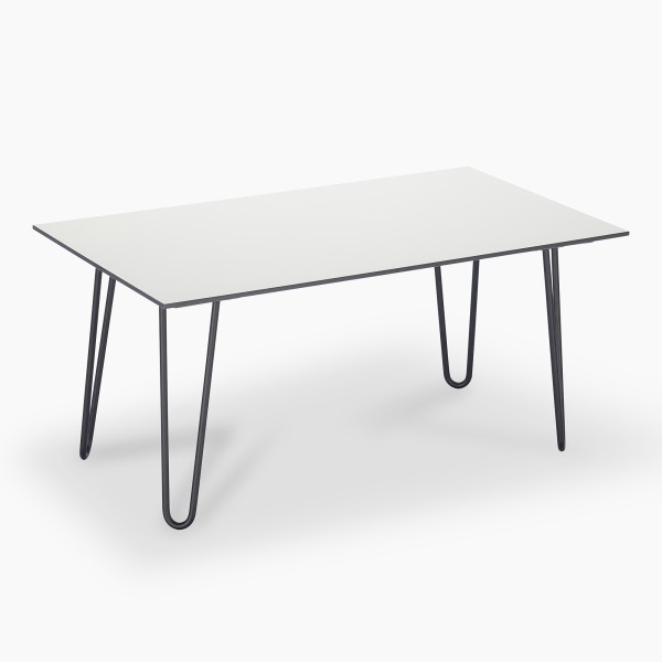 White rectangular coffee table 50 x 90 cm FlairLine janEven