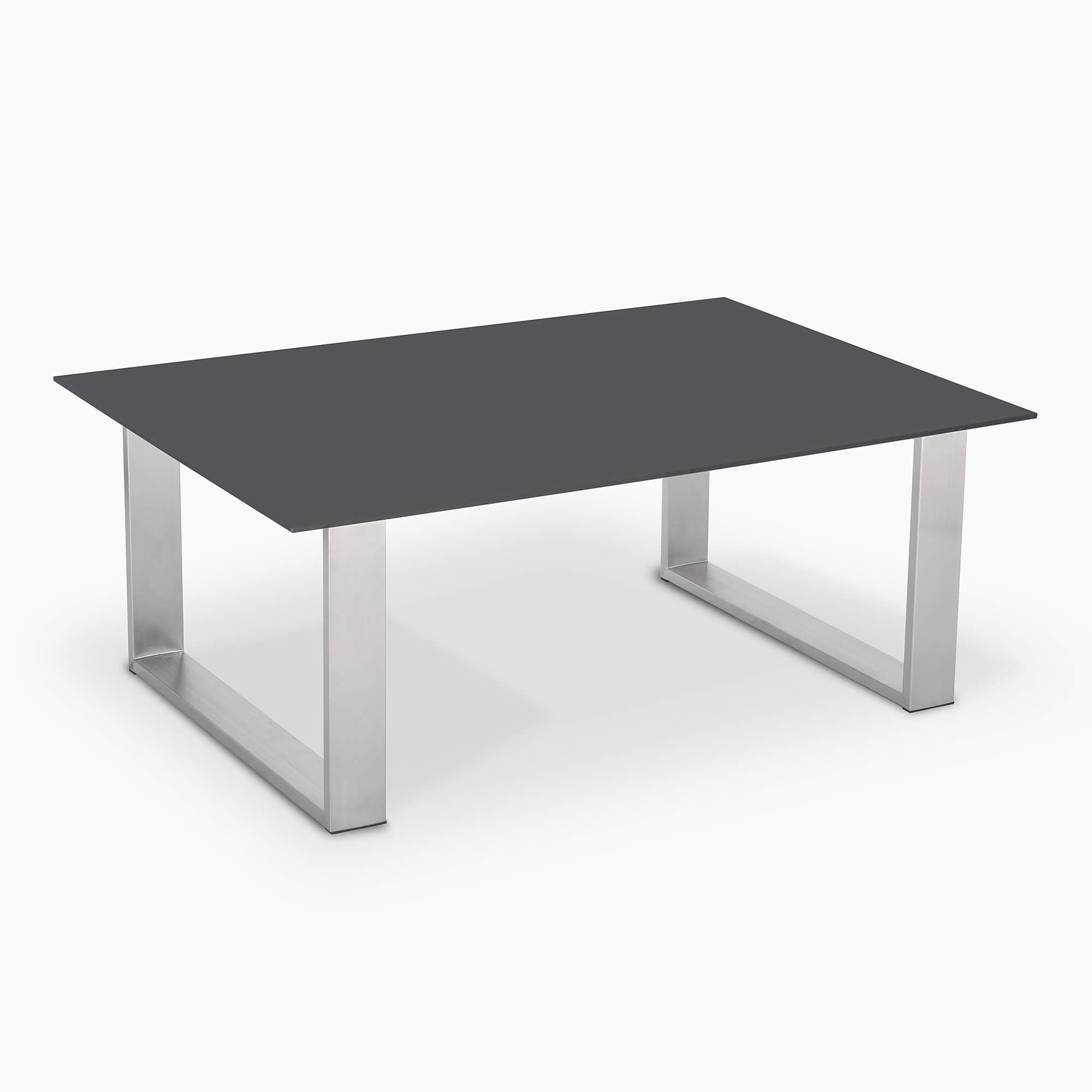 Anthrazit-Couch-Tisch-modern-rechteckig-Edelstahl-Gestell
