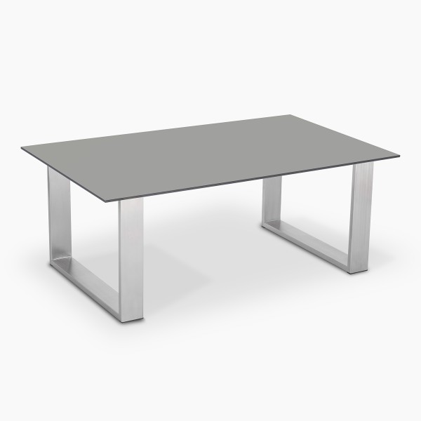 LeedLine rectangular coffee table light grey 70 x 115 cm